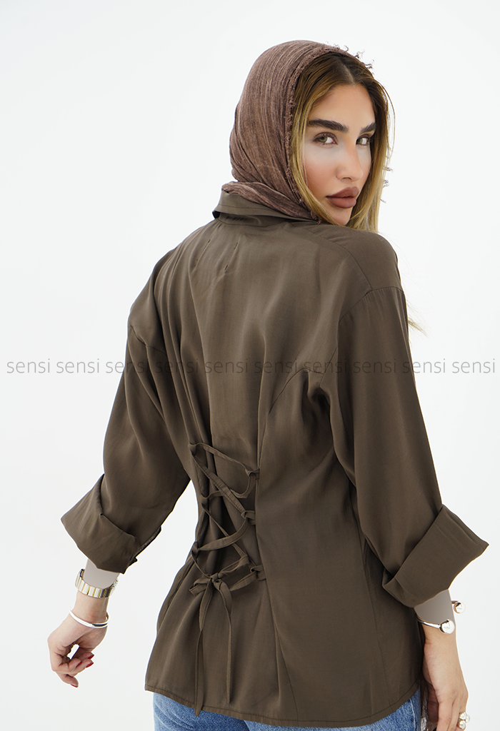 شومیز زنانه پری پشت ضربدری کد1006285